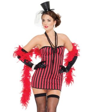 Plus size saloon young lady costume - Honeys